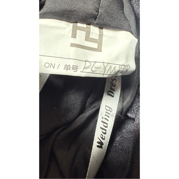 Ceremony Gown – Gothic Ruffle Dress with Slit & Bows” NWOT-Small - Picture 3 of 17